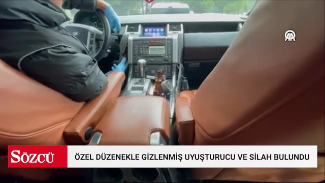 Cipte özel düzenekle gizlenmiş uyuşturucu ve silah bulundu