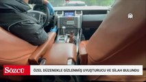 Cipte özel düzenekle gizlenmiş uyuşturucu ve silah bulundu
