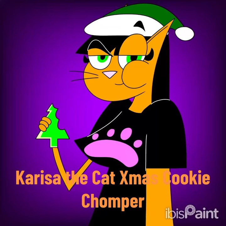 Johnny & Friends: Karisa the Cat Xmas Cookie Chomper in Speedpaint