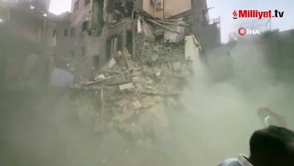 Mısır'da beş katlı bina çöktü! Çok sayıda can kaybı var