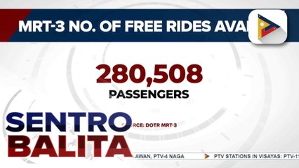 Higit 200,000 mananakay, nakinabang sa libreng sakay sa MRT-3 sa mismong araw ng #Pasko2025