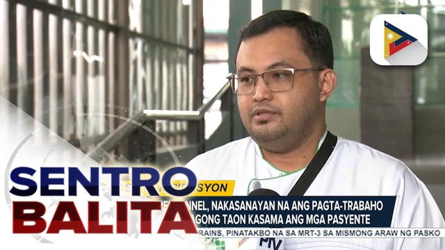 Ilang medical personnel, nakasanayan na ang pagta-trabaho tuwing Pasko at Bagong Taon kasama ang mga pasyente; DOH, tiniyak ang pagpapalakas at pagpapalawak pa ng serbisyong pangkalusugan para sa lahat | ulat ni Bien Manalo