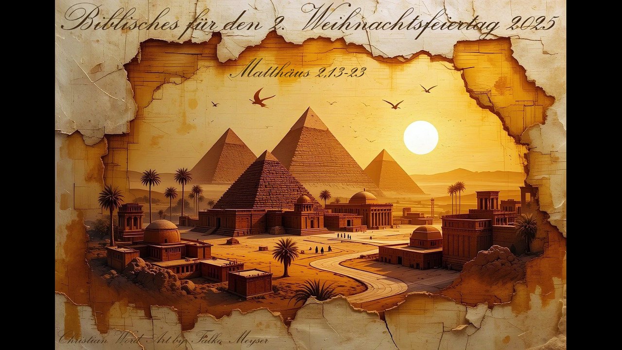 Biblisches für den 2. Weihnachtsfeiertag 2025, zu Matthäus 2,13-23