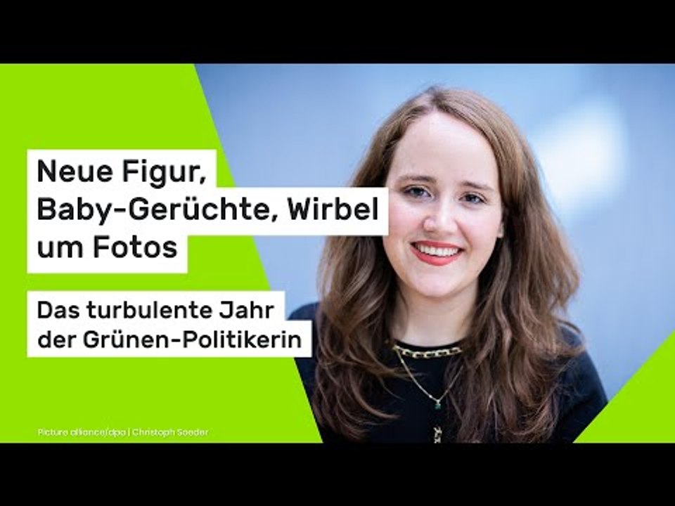 Neue Figur, Baby-Gerüchte, Wirbel um Fotos - das turbulente Jahr der Grünen-Politikerin