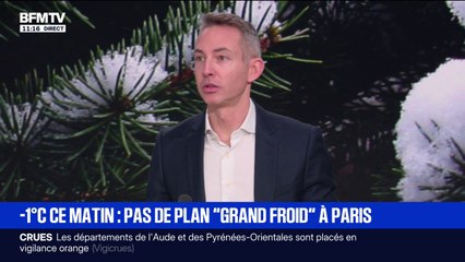 Ian Brossat, sénateur de Paris (PCF), déclare que "la ville de Paris a demandé le déclenchement du plan grand froid"