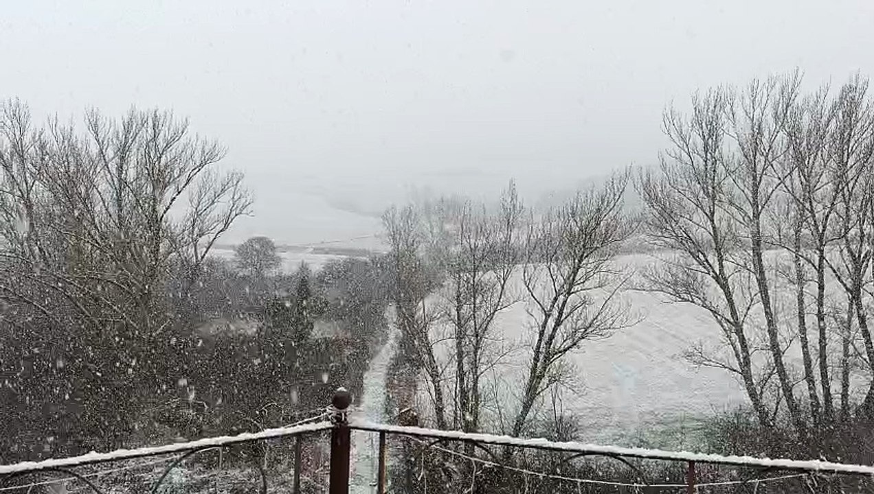 Nieve en Matasejún