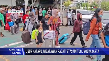 Wisatawan Padati Alun-Alun Bandung dan Stasiun Tugu Yogya Ramai Penumpang | KOMPAS PETANG