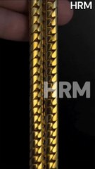 Melting Gold to Finished Cuban chain : The Full Transformation.#hrm #gold #stylish #cuban #tranformation