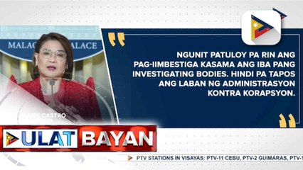 Malacañang, tiniyak na tuloy ang imbestigasyon ng ICI sa kabila ng pagbibitiw ni Commissioner Rossana Fajardo | ulat ni Kenneth Paciente