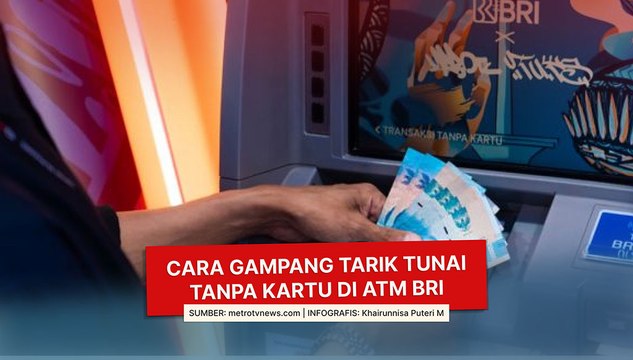 Cara Gampang Tarik Tunai Tanpa Kartu di ATM BRI