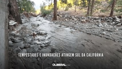 Tempestades e inundações atingem sul da Califórnia