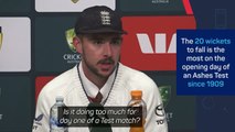 Tongue quizzed on Melbourne pitch after chaotic first day