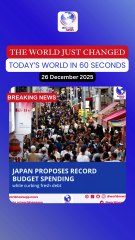 Japan proposes record budget spending while curbing fresh debt