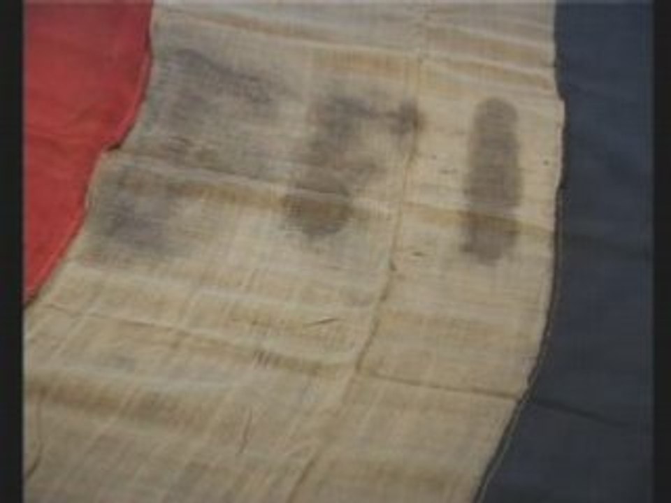 Le drapeau tricolore FFI, au CHRD de Lyon