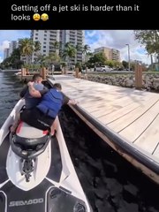 😂 Epic Jet Ski Fail: Getting Off Is Harder Than It Looks!