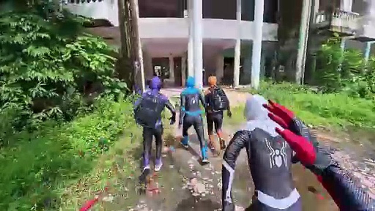 TEAM SPIDER-MAN vs BAD GUY TEAM IN REAL LIFE || RESCUE SPIDER-GIRL From BAD-HERO