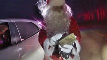 Moment speeding Santa and Mrs Claus stopped by police in Ohio