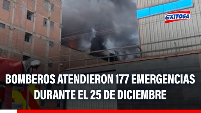 Bomberos atendieron 177 emergencias durante el 25 de diciembre: Las cifras a nivel nacional van a crecer