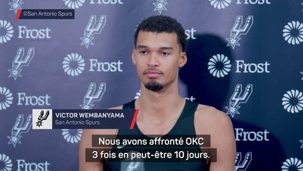 Spurs - Wembanyama raconte ce qu’il a appris des 3 succès contre OKC