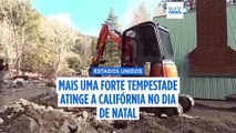 Tempestade na Califórnia abranda mas permanece risco de inundações e avalanches