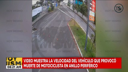 Video muestra velocidad del conductor que provocó muerte de motociclista en el anillo periférico