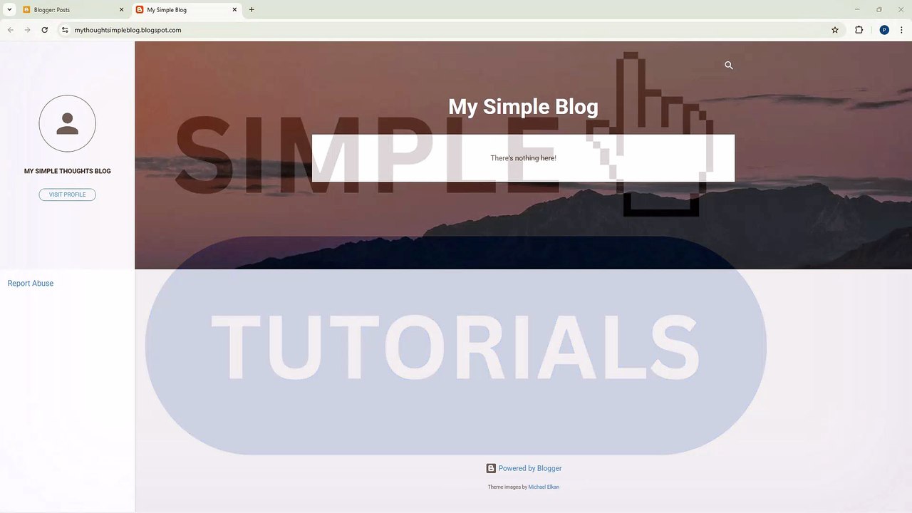 Blogger 2 Writing a New Blog Post