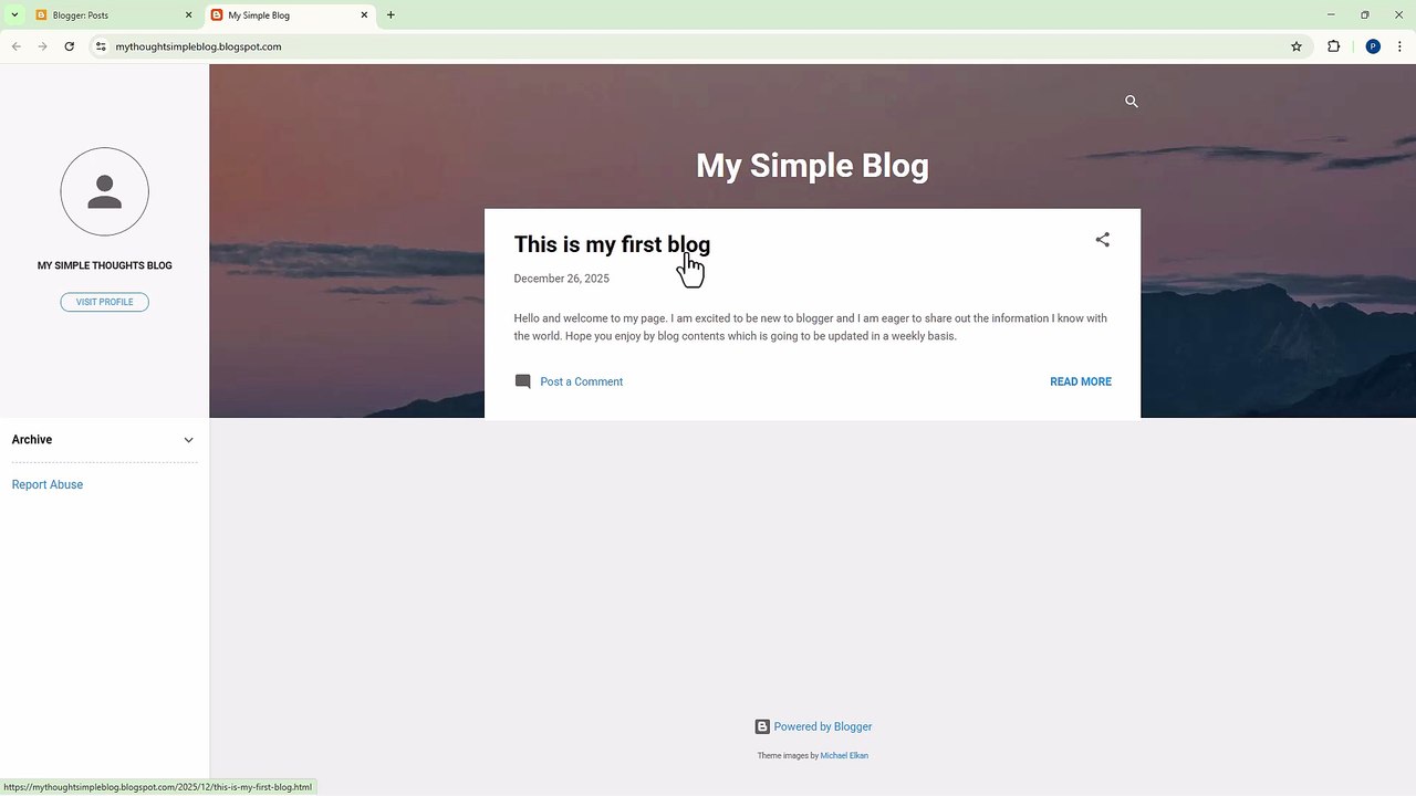 Blogger 3 Editing Blog Title