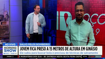 JOVEM escala 15 METROS  para pegar BOLA em ginásio e fica PRESO