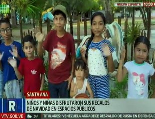 Nueva Esparta | Niños y niñas de Santa Ana disfrutaron de sus regalos de Navidad