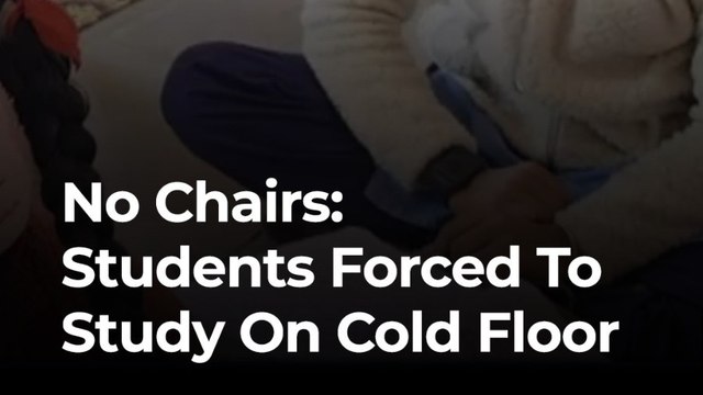 No Chairs, No Desks: Students Forced to Study on Cold Floors in MP School