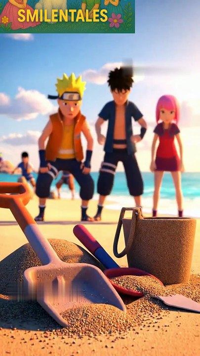 🟢من الأفضل في الرسم بالرمل؟ ناروتو vs ساسكي vs كاكاشي 😱🔥