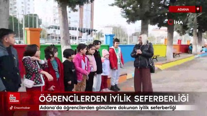 Adana’da öğrencilerden gönüllere dokunan iyilik seferberliği