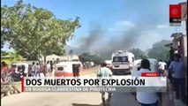 Dos muertos por explosión en bodega clandestina de pirotecnia en Oaxaca