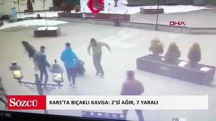 Kars'ta bıçaklı kavga: 2'si ağır, 7 yaralı