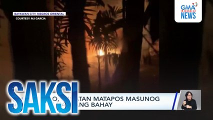Lolo, sugatan matapos masunog ang kanyang bahay | Saksi