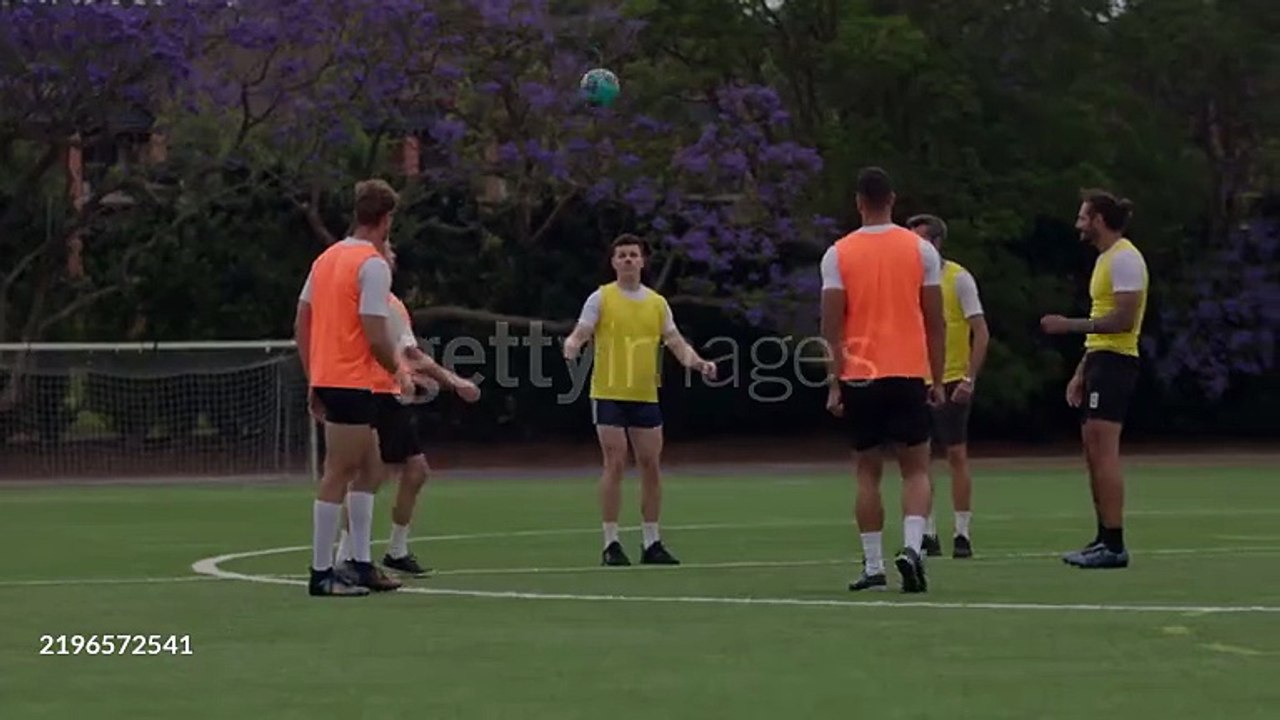Men engage in competitive soccer match on vibrant field in Sydney, Australia - 4K stock videogettyimages-2196572541-640_adpp