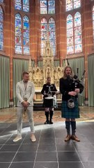Highland Cathedral 🏴 Trumpet 🎺 & bagpipes 💙 #bagpiper #trumpet #scotish #music #highlander