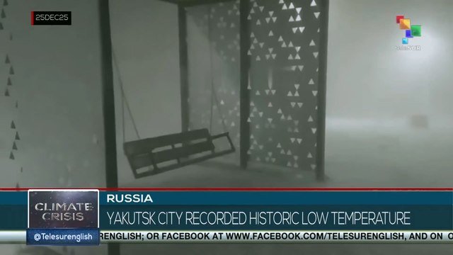 Extreme cold recorded in the Russian city of Yakutsk at -56°C