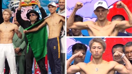 David Picasso y Naoya Inoue suben a la báscula; así el último careo del mexicano contra el japonés
