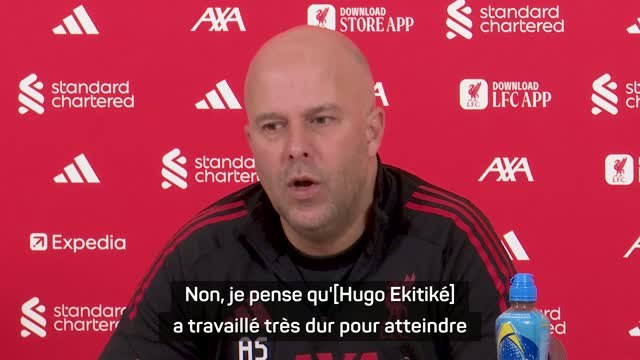 Liverpool - Slot : Ekitiké a travaillé très dur pour atteindre son niveau de forme physique actuel”