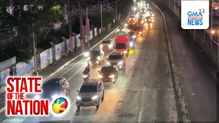 Ilang bahagi ng EDSA, dalawang linya lang ang madaraanan | SONA