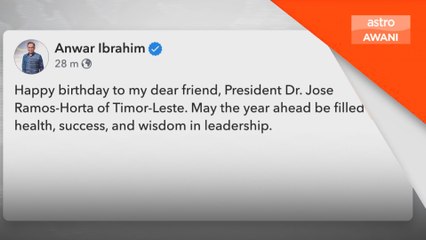 PM Anwar ucap selamat hari lahir kepada Presiden Timor-Leste