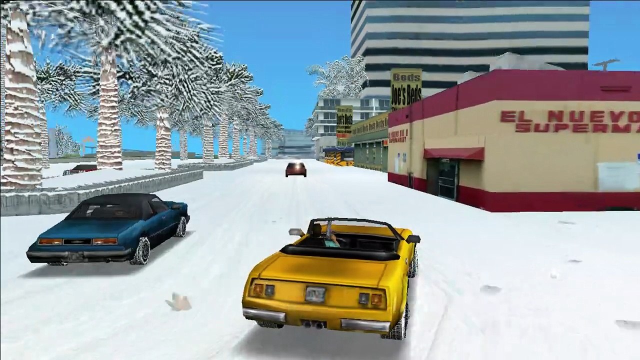 GTA Vice City,  Snow Conversion | Snowstorm  Mod | Video - 8