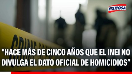 Frank Casas sobre inseguridad ciudadana: "Estamos trabajando sobre estrategias a ciegas, sin un dato riguroso como otros países"