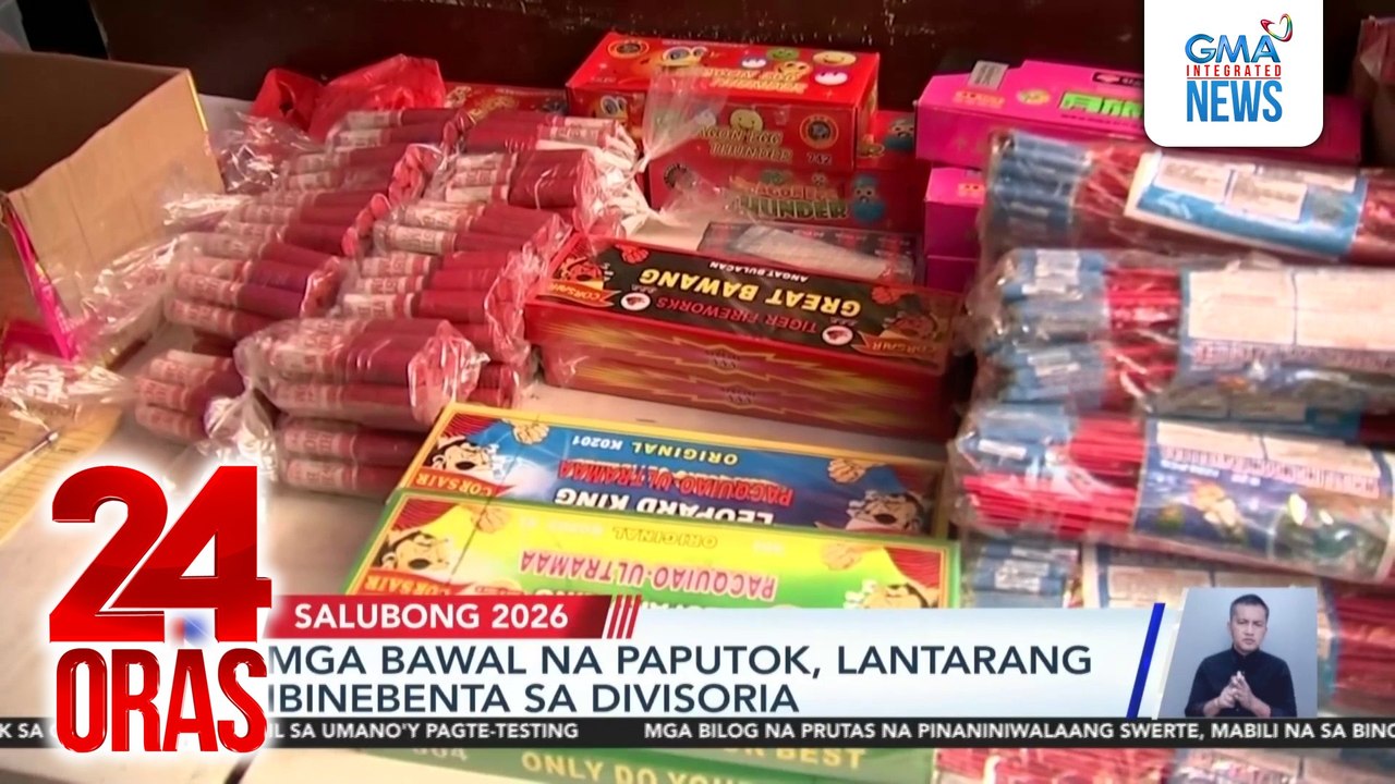Mga bawal na paputok, lantarang ibinebenta sa Divisoria | 24 Oras
