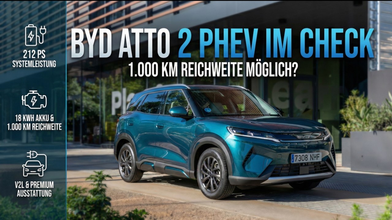 Neue Hybrid-Offensive: BYD Atto 2 DM-i (PHEV) mit V2L & Komfort-Fokus