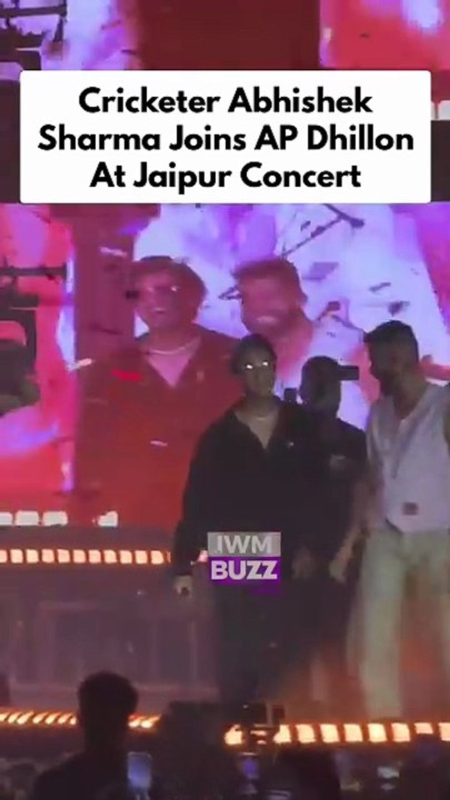 Indian cricket opener Abhishek Sharma attended singer AP Dhillon’s concert in Jaipur, triggering loud cheers from the crowd. The two shared a warm hug as Abhishek was seen humming along to the songs