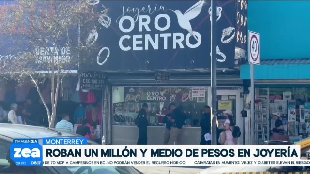 Roban más de un millón de pesos de una joyería de Monterrey, Nuevo León
