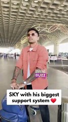 Cricketer Suryakumar Yadav and his wife Devisha Shetty, spotted at Mumbai airport