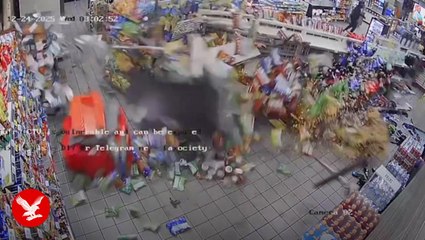 Suspects caught on camera ripping ATM from wall using stolen SUV